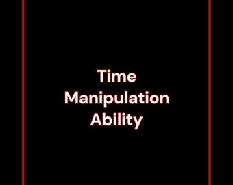 Time Control Ability Freeze Rewind Forward Black Magic or White Magic - Inlcudes Power and Release Seal Print Art