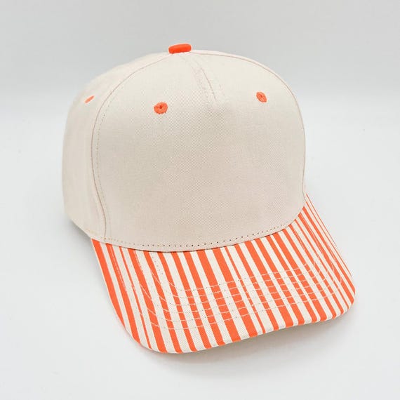 Seersucker Trucker Hat, Blank Structured Cotton Baseball Cap Various Colors, Boutique Blank Hat for Patches, Adjustable Hat Bar Cap