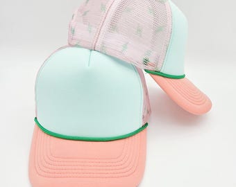 Lightning Bolt Foam Trucker Hat, Blank Trucker Hat for Patches, Adjustable Foam Cap, Boutique Hat