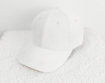 Cream Corduroy Hat