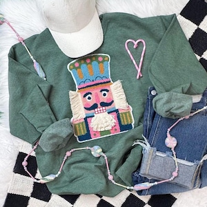 Yarn and Chenille Nutcracker Patch