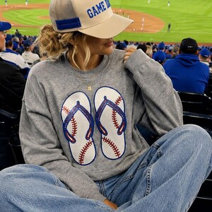 Patriotic Baseball Flip Flops Sequin Patch, Iron On Patch Glitter Applique, Diy Patch Sequin Applique, Glitter Embroidery For Apparel