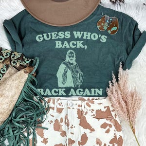 Guess Who's Back Screen Print Transfer, High Heat Screen Printing, Iron On Transfer, Ready to Press Trendy Patch