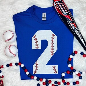 Baseball Number Sequin Patch 2