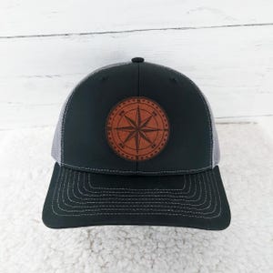 Compass Rose Leather Patch
