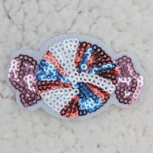 Candy Sequin Hat/Pocket Patch, Iron On Patch Glitter Applique, Diy Patch Sequin Applique, Glitter Embroidery For Hats, Bags, Apparel