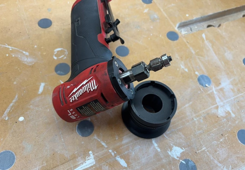 Milwaukee M12 Die Grinder Router Base: Compact Edge Routing Attachment ...