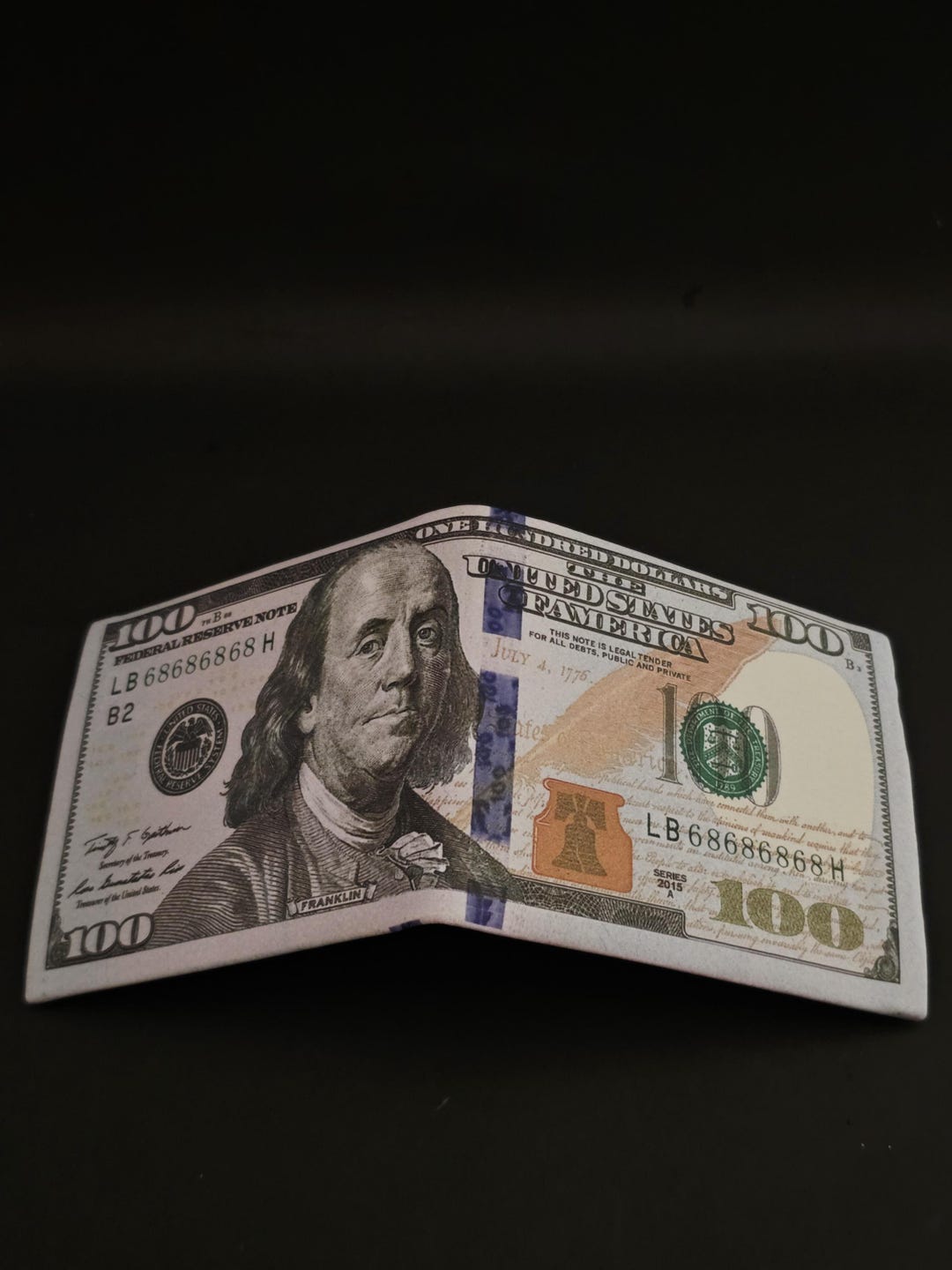 PU Leather 100 Dollar Bill Wallet, Novelty Money Bag - Etsy