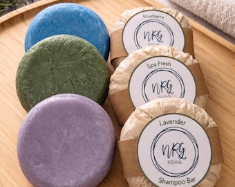 Shampoo Bar: Blueberry, Spa Fresh, Lavender – Natural Cleansing, Less Waste