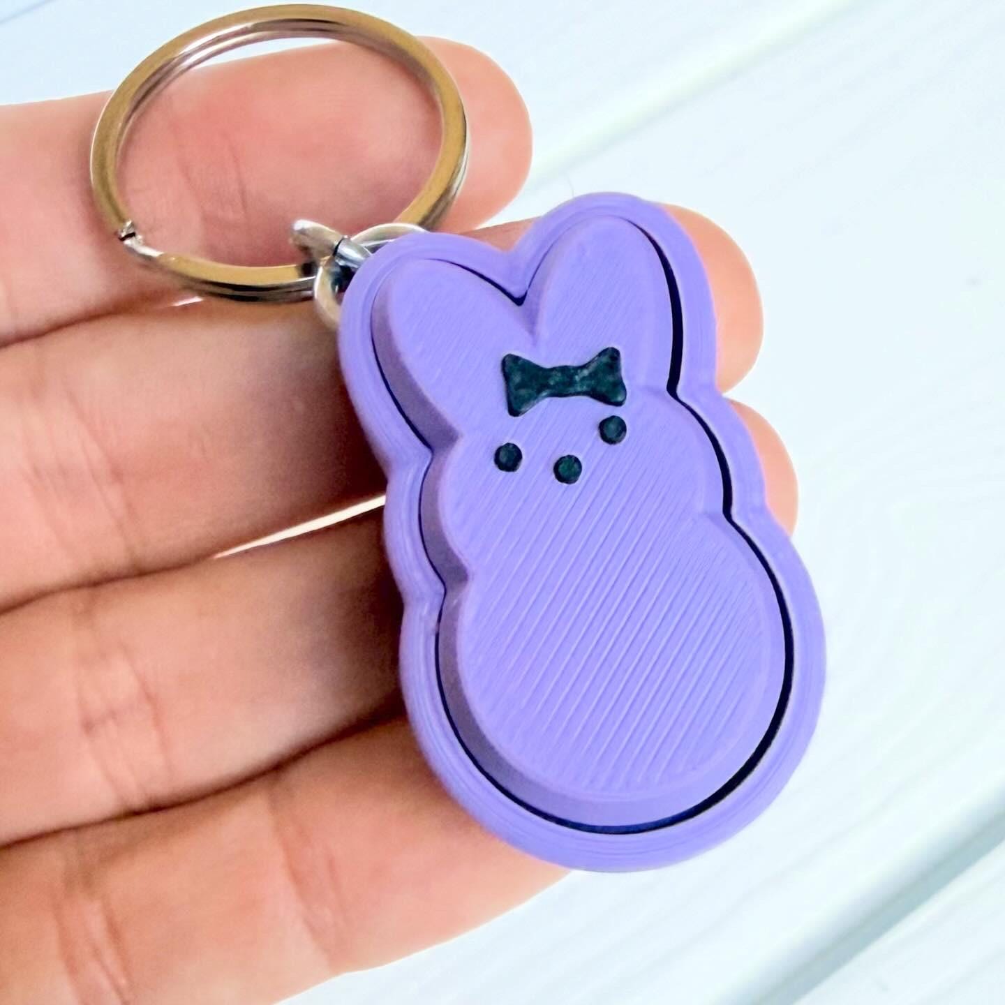 Clicker Bunny Keychains Fidget Clicky | Eight9 Designs - Etsy