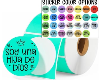 28 opciones de color / Pegatinas de la Hija de Dios / Ideas para regalos de bautismo juvenil / Venta al por mayor de LDS