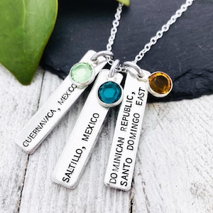 Necklace for Multiple Missionaries: Missionary Mom Necklace LDS Jewelry Hand Stamped Metal by Eight9 Designs
