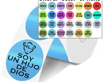 28 opciones de color / Pegatinas del Hijo de Dios / Ideas para regalos de bautismo juvenil / Venta al por mayor de productos SUD