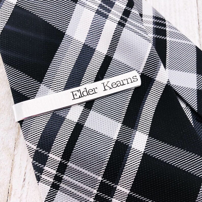 Personalized Missionary Tie Bar Hand Stamped for LDS - Etsy