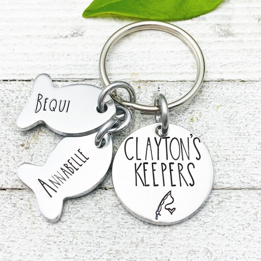 Personalized Name “keepers” With Fish - Hand Stamped by Eight9 Designs ...