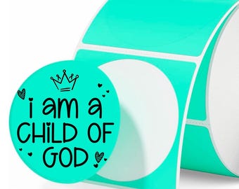 28 opciones de color / Pegatinas del Niño de Dios / Ideas para regalos de bautismo juvenil / Venta al por mayor CTR LDS