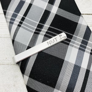 Tie Clip with Personalization Option | Groomsmen Tie Bar Fathers Day Mens Gift Ideas | Custom LDS Missionary design by Eight9 Designs