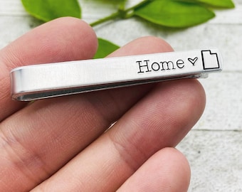 TODOS LOS 50 ESTADOS Y PAÍSES - Sujetacorbatas personalizado - Estampado a mano - Ideas de regalo para el hogar para el cuidado de misioneros - Mamá mormona anciana / Eight9 Designs