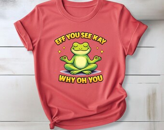 Funny Meditating Frog T-Shirt, Sarcastic Zen Humor, Introvert Gift