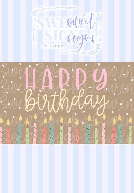 Happy Birthday Banner Mockup PNG | Birthday Banner Mockup | Banner Painter Mockup | Birthday Party Banner | Digital Download