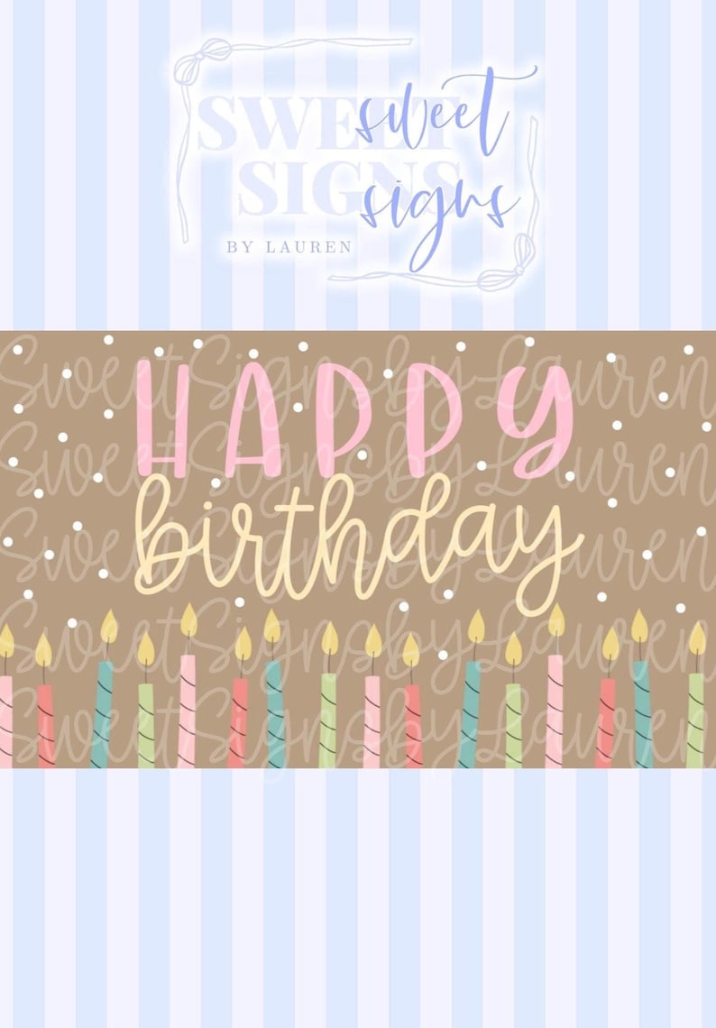 Happy Birthday Banner Mockup PNG | Birthday Banner Mockup | Banner Painter Mockup | Birthday Party Banner | Digital Download image 1