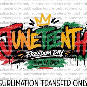 Sublimations-Transferdruck bereit zum Pressen juniteenth