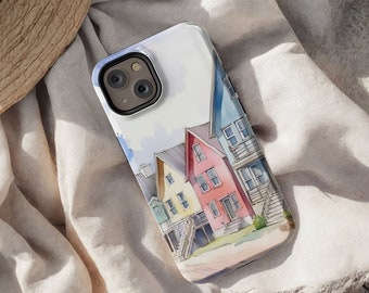 Chic Oceanside Beach House Smart Phone Case for iPhone or Samsung Galaxy, MagSafe upgrade available - Perfect Mother's Day.