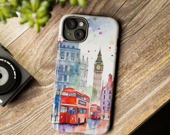 London cell phone case, for iPhone and Samsung, Tough or Slim Case, upgrade to MagSafe for iPhone 12 series and newer.