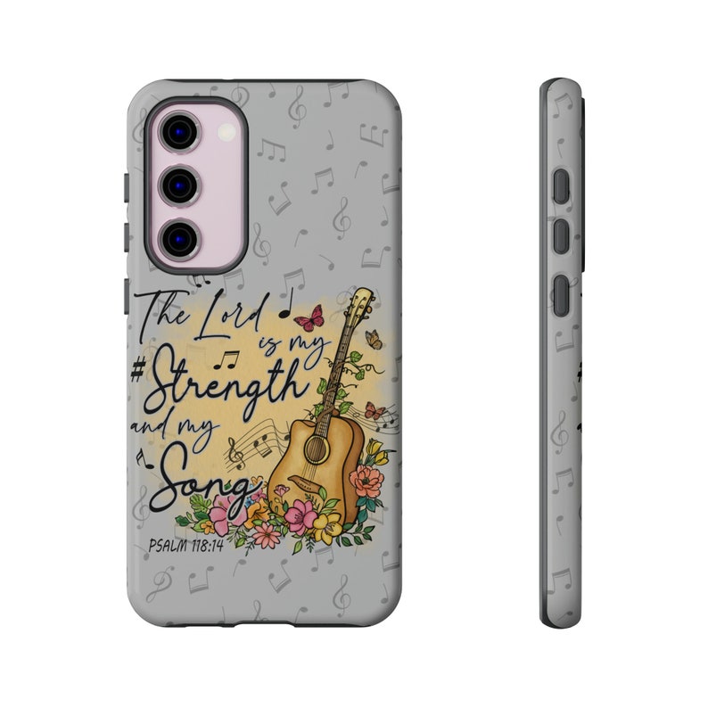 CHRISTIAN Inspirational Phone Case The Lord is My Strength iPhone and Samsung Gift for Women of Faith or Mothers Day Present image 5