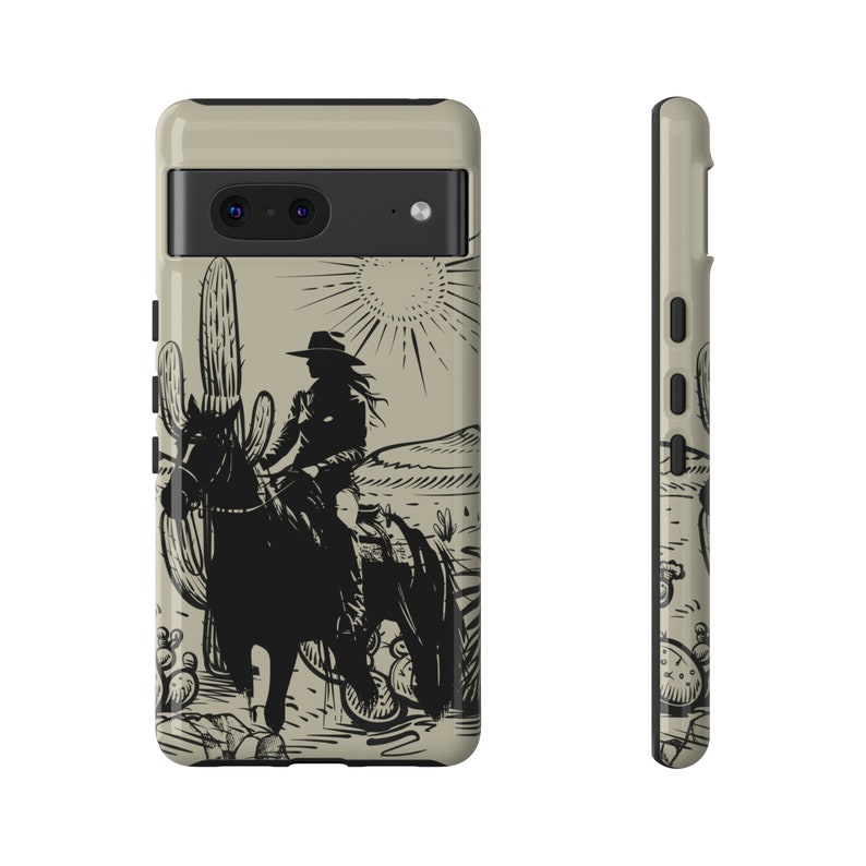 Western Cowgirl Cell Phone Case for iPhone, Google Pixel & Samsung Galaxy, Great Gift image 3