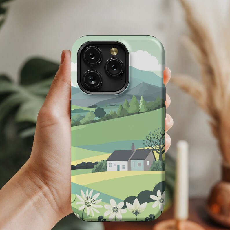 Nature Inspired Smartphone Case, English Countryside Design, Tough/Slim, Optional MagSafe Upgrade image 2