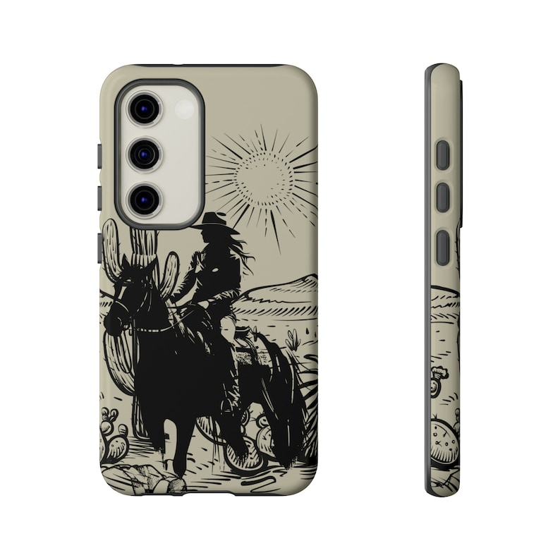 Western Cowgirl Cell Phone Case for iPhone, Google Pixel & Samsung Galaxy, Great Gift image 2