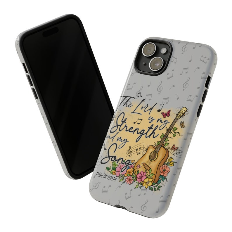 CHRISTIAN Inspirational Phone Case The Lord is My Strength iPhone and Samsung Gift for Women of Faith or Mothers Day Present image 3