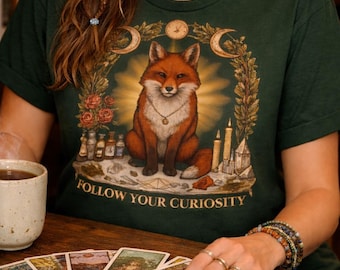 Mystical Curious Fox Witchy Cottagecore | Follow Your Curiosity