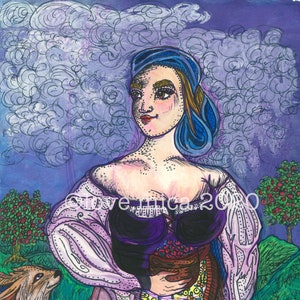 Milk Maid Digital Image