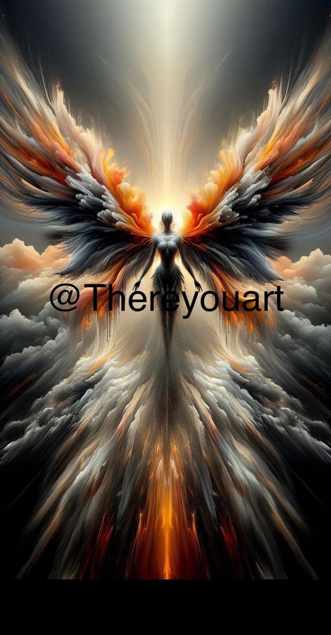 Fantasy Rising Angel Digital Art - Etsy