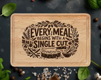 Personalized Wooden Board, Custom Engraved Gift for Kitchen, Birthday Present for Her