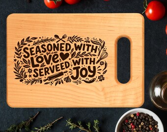 Custom Chef Cutting Board, Personalized Wood Chopping Block, Professional Kitchen Gift