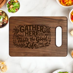 Personalized Wooden Cutting Board, Custom Engraved Chopping Board, Wedding Gift, Anniversary Gift