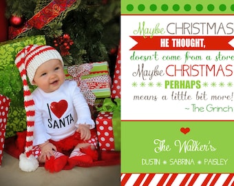 the grinch quote christmas card printable digital family photo card file dr seuss lime green and red holiday cute picture 5x7 printed - Quotes From How The Grinch Stole Christmas the grinch quote christmas card printable digital family photo card file dr seuss lime green and red holiday cute picture 5x7 printed - Quotes From How The Grinch Stole Christmas