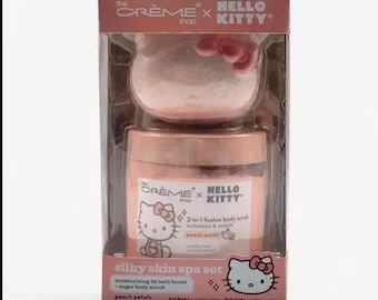 Hello Kitty Bath Bomb with Body Scrub exolfiate and renew