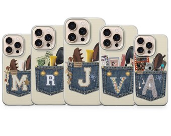 Letter Phone case personalised cover for iPhone 17 Pro Max, 16e, 15, 14, 13 & Samsung S25 Ultra, S24 FE, A56, A16, Pixel 10 XL, 9a, 8, 7