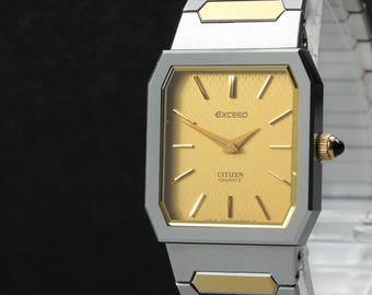 Vintage 1982 Citizen Exceed 1930-191081 |super Hard Alloy Case