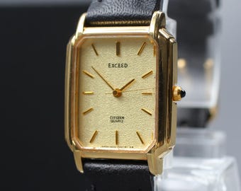 Vintage 1982 Citizen Exceed 1930-191081 |super Hard Alloy Case