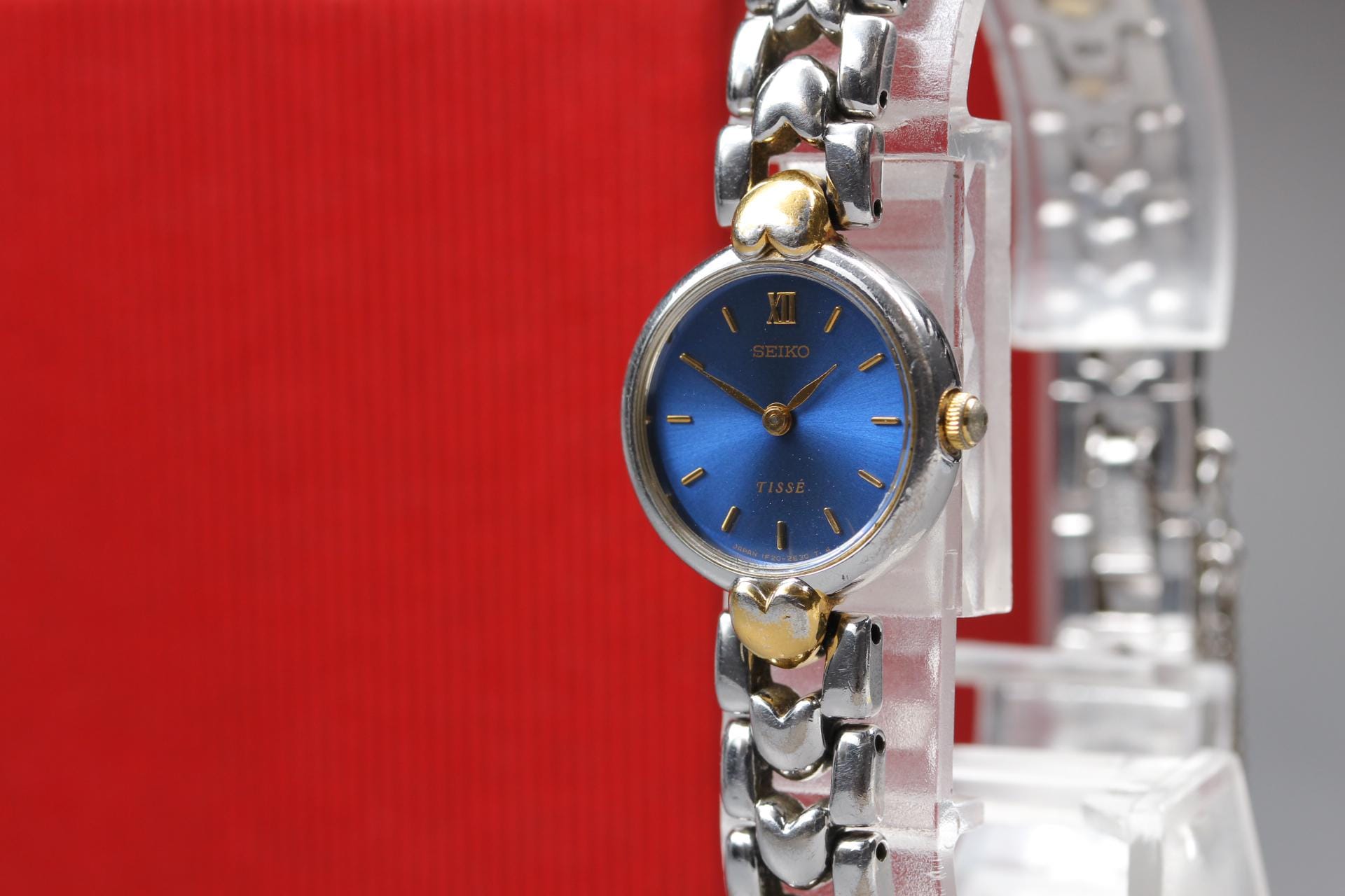 Vintage Seiko Tisse Womens Watch, 1992, Minimalist Quartz, Blue