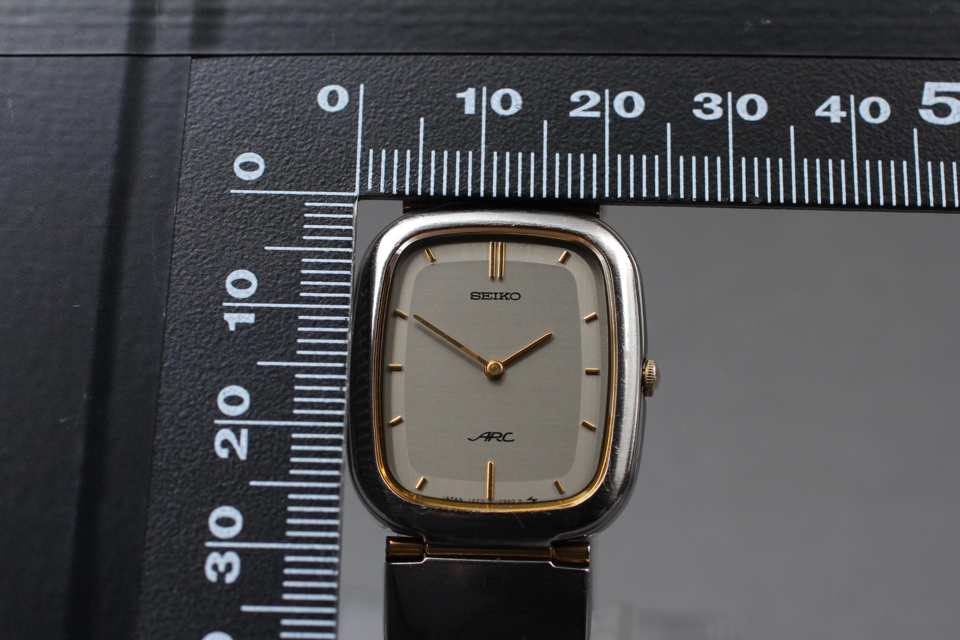 Vintage Seiko Arc Mens Watch, 1986, Minimalist Quartz, Ref. 1220