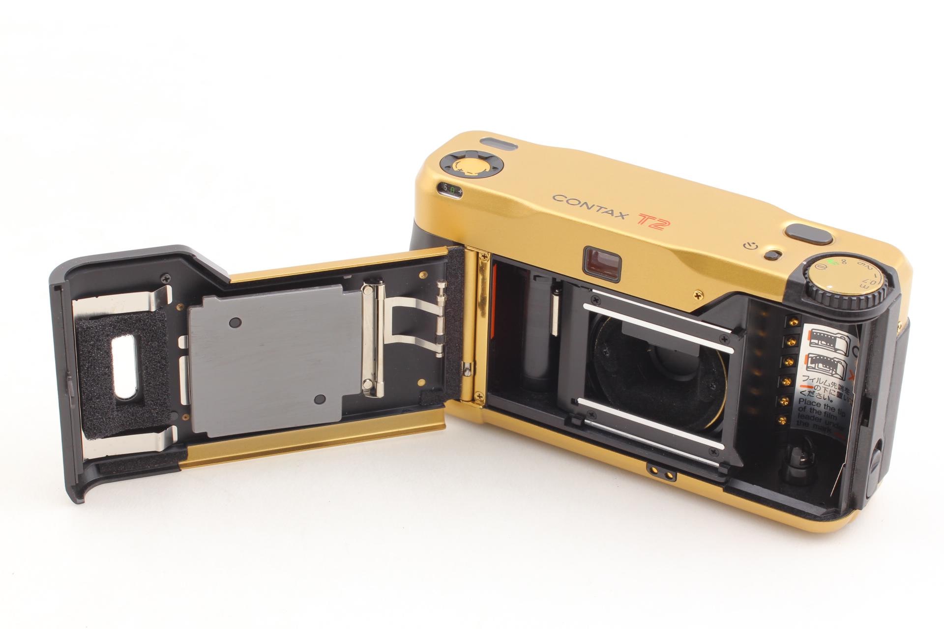 Contax T2 Gold Film Camera + Case / Near Mint Condition / Vintage
