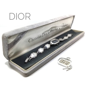 Rare Vintage Limited Edition CHRISTIAN DIOR - Dior 23 by Bulova 925 STERLING Silver Ladies Watch