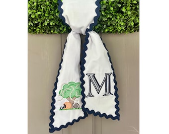 Auburn Football Wreath Sash | College Football | Tigers Door Decor | Football Wreath Decor