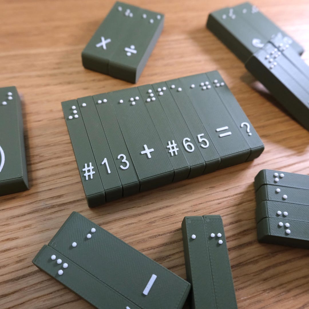 Magnetic Math Braille Blocks | UEB and Nemeth | Tactile Learning Toy ...